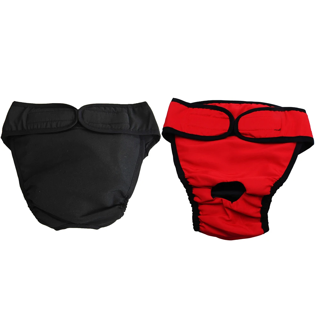 

2pcs Pet Pants Female Dog Diaper XLarge Puppy Diaper Reusable Puppy Underwear Supplies Dog Sanitary