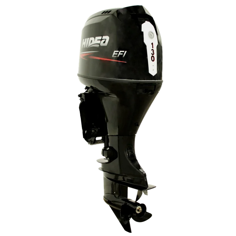 High-Efficiency HIDEA 130HP 4-Stroke Outboard Engine Electric Start Tiller Remote Control Ideal for Fishing Relaxing on Water