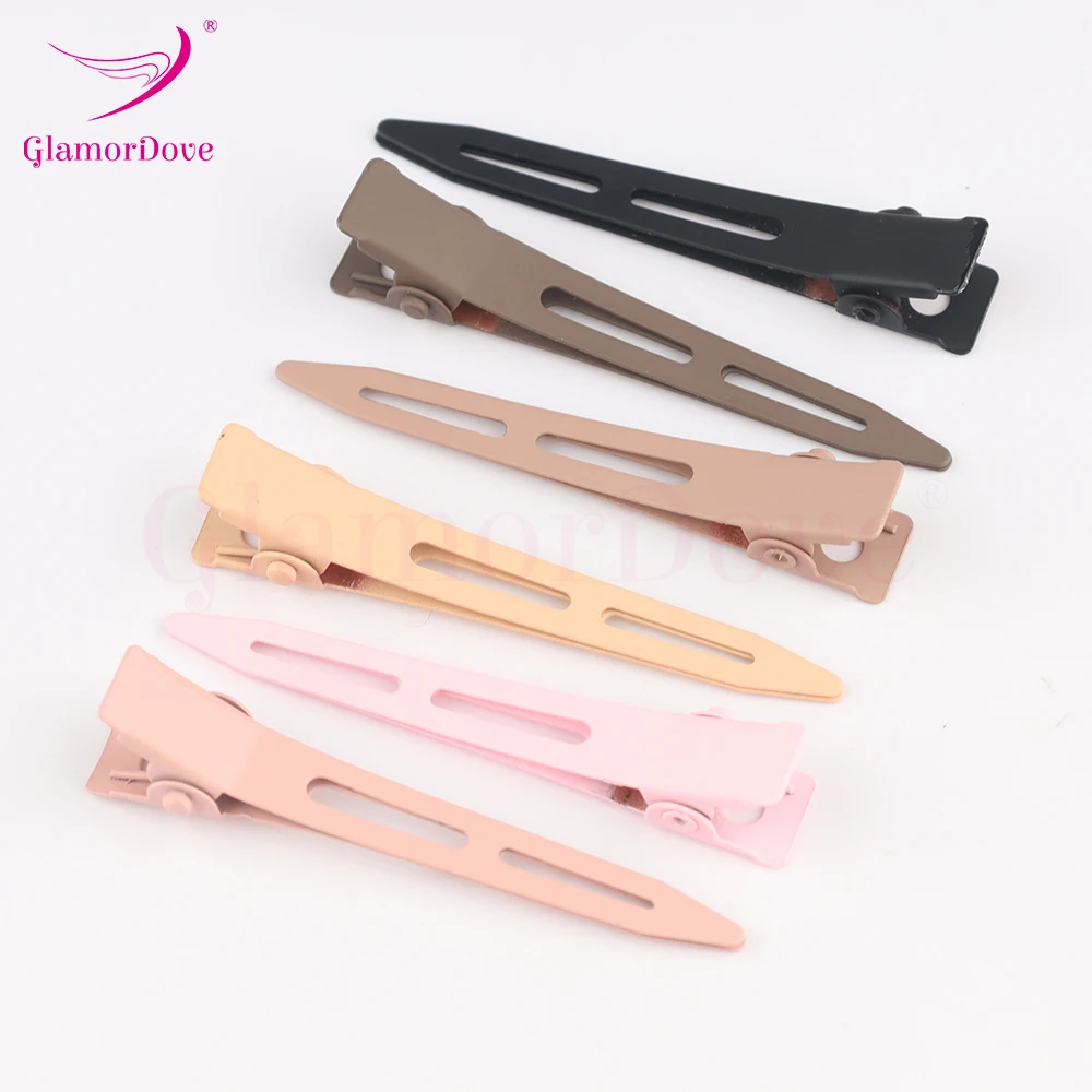 GlamorDove Metal Hairdressing Sectioning Matte Finish Clip Hairpin Clamps Hair Root Styling Tools Fluffy Hairpin DIY Clip Tools