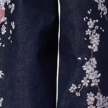 

Jeans koi lotus personalized pattern print Y2K loose Chinese style wide leg jeans for men and women casual fashion street wear