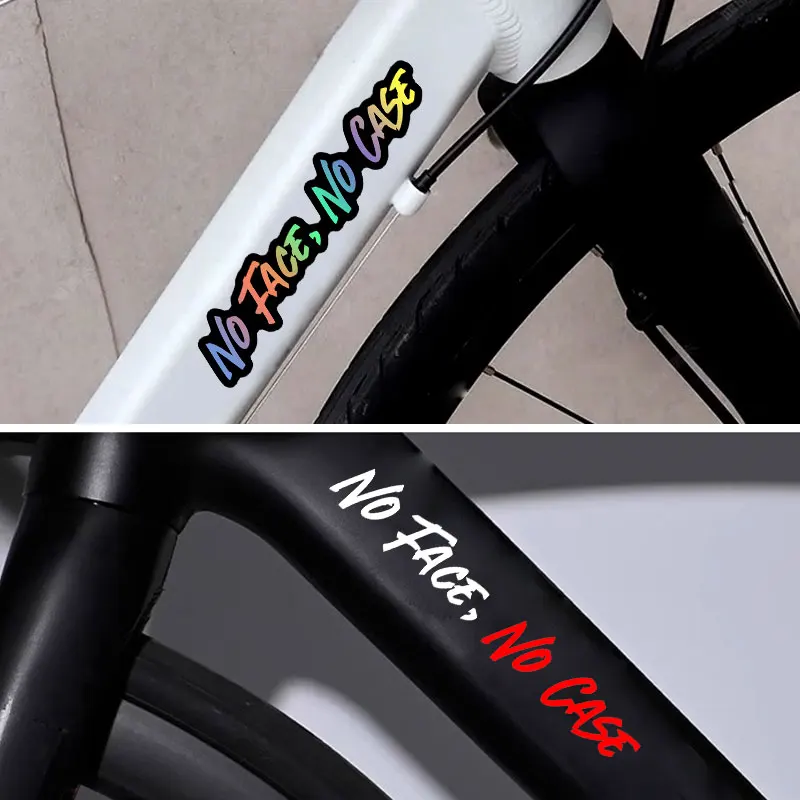 1PC NO FACE NO CASE Waterproof Vinyl Sticker For Motorcycle Helmet Motorbike Fuel Tank Bicycle Top Tube Universal DIY Decor