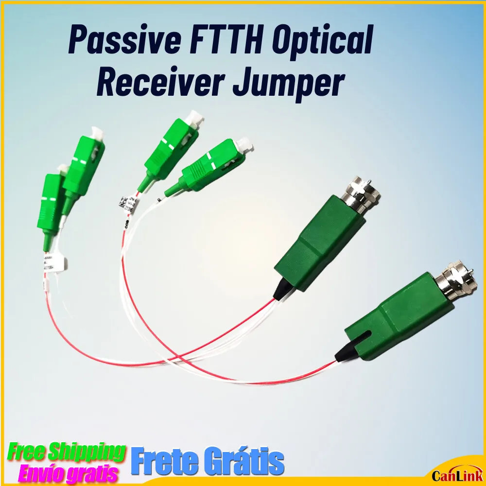 

10pcs/lot Passive Optical Receiver FTTH Jumper Type Sigle Mode Fiber With WDM,CATV Photoelectric Conversion Adapter Connector