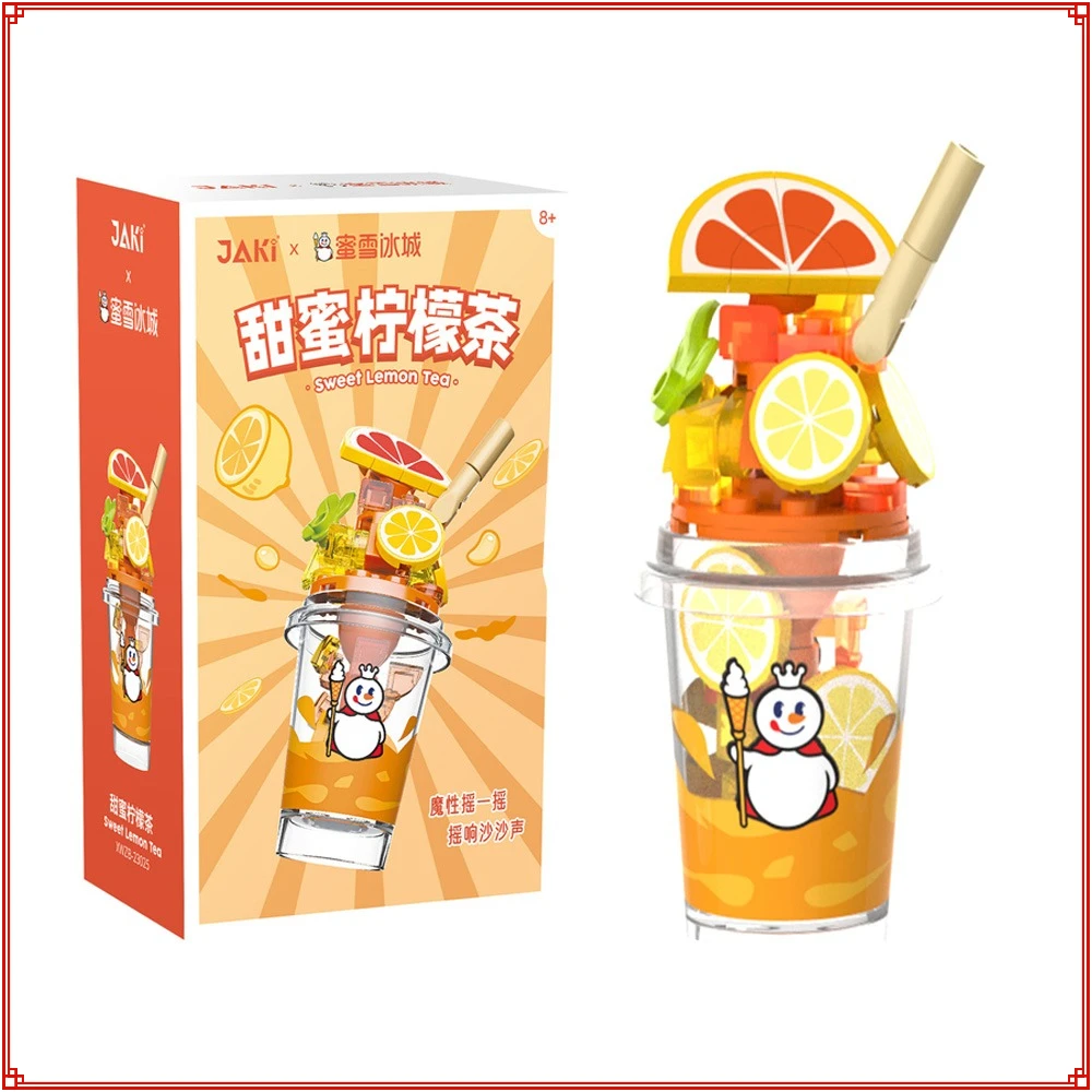 

Keeppley Creative Fruit Milk Tea Cup Sweet Honey Drinks Series Building Blocks DIY Assembly Model Boutique Food Kids Toy Gifts