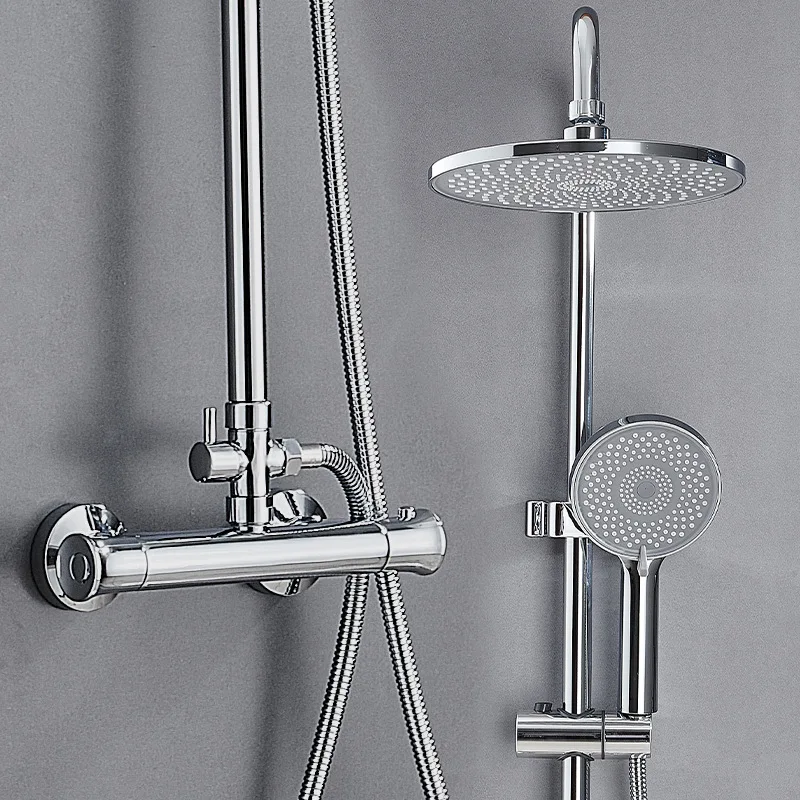 

High End Constant Temperature Shower Set Pressurized Shower Top Spray High Quality Modern Shower Set Wholesale