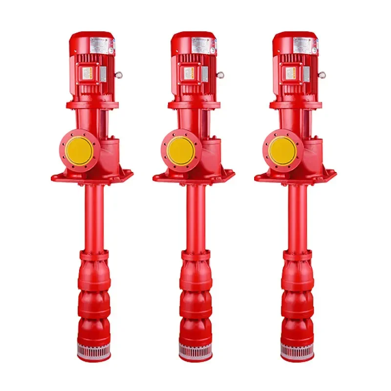 Hot-selling high-quality vertical turbine line long shaft multi-stage submersible fire pump