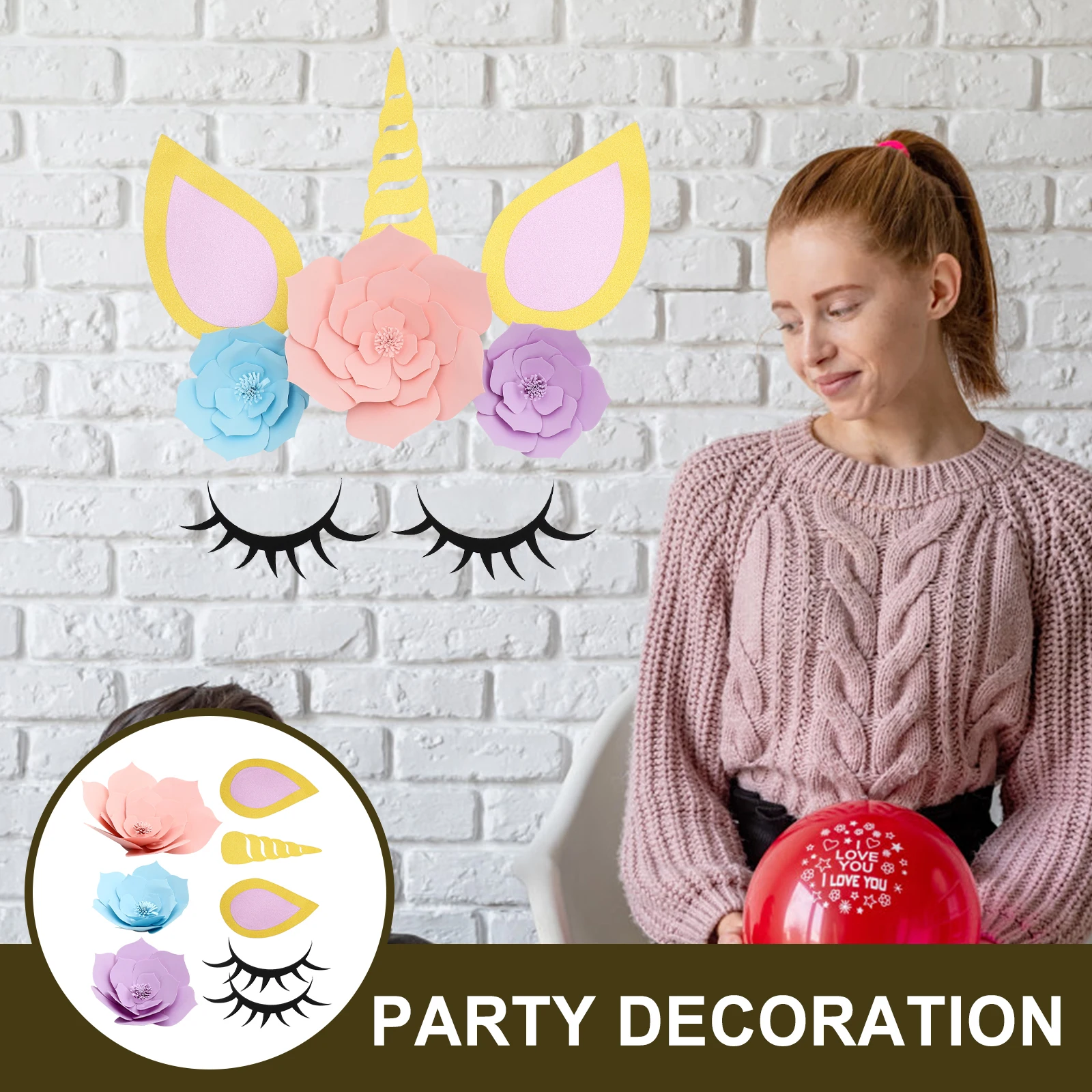 

Background Decorative Pom Birthday Wedding Christening Baby Shower Party Tissue Paper Flowers Garland DIY Crafts