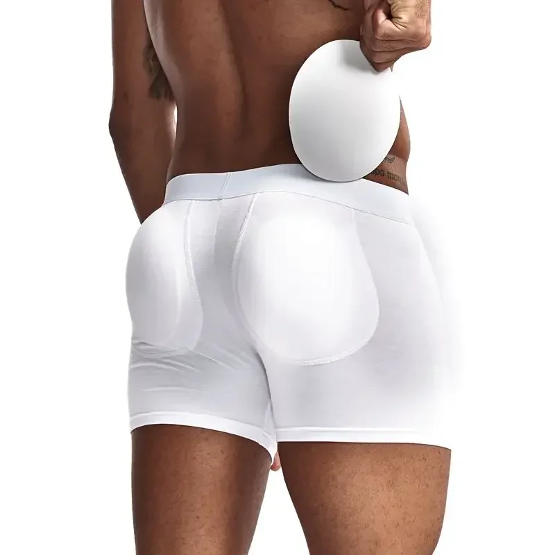 JOCKMAIL Sexy Butt Lifter Enlarge With pad Underpants Removable Pad Boxer Underwear Butt-Enhancing Trunk Shorts Gay Male Panties image 5