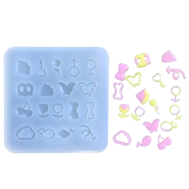 

Y1UB Silicone Shaker Filling Mold for DIY Jewelry Making,Pendant,Keychain