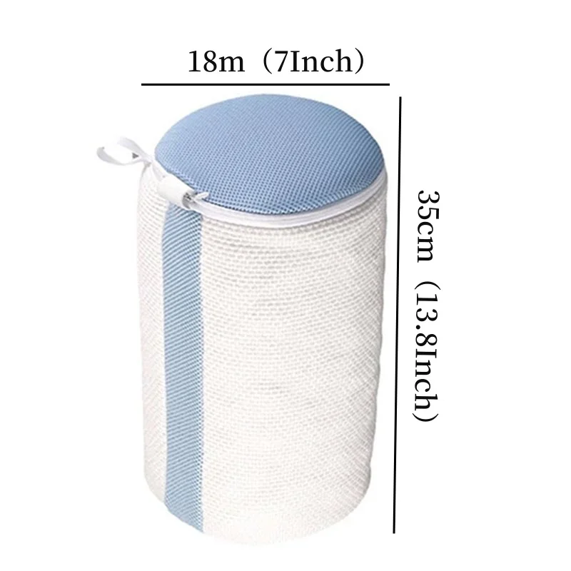 Shoes Washing Bags Durable Sneaker Mesh Washing Bag Shoe Cleaning Laundry Bag Gray with Strong Zipper Laundry Shoe Washing Bag 2