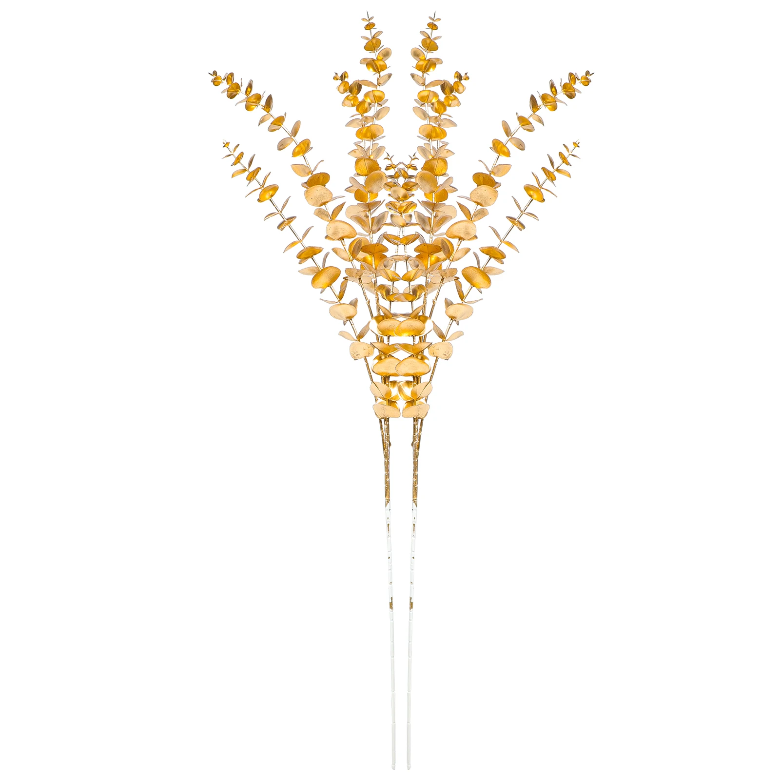 

2Pcs Artificial Eucalyptus Branches Flexible Stems Faux Leaves for Crafting Home Decorations Wedding Centerpieces Floral Design