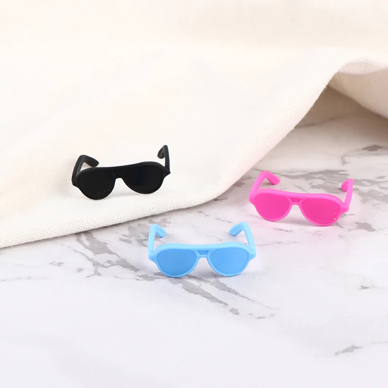 10 Pcs Fashion Round Frame Lensless Retro Cool Doll Glasses For Doll Round Frame No Lens Retro Cool Doll Glasses High Quality