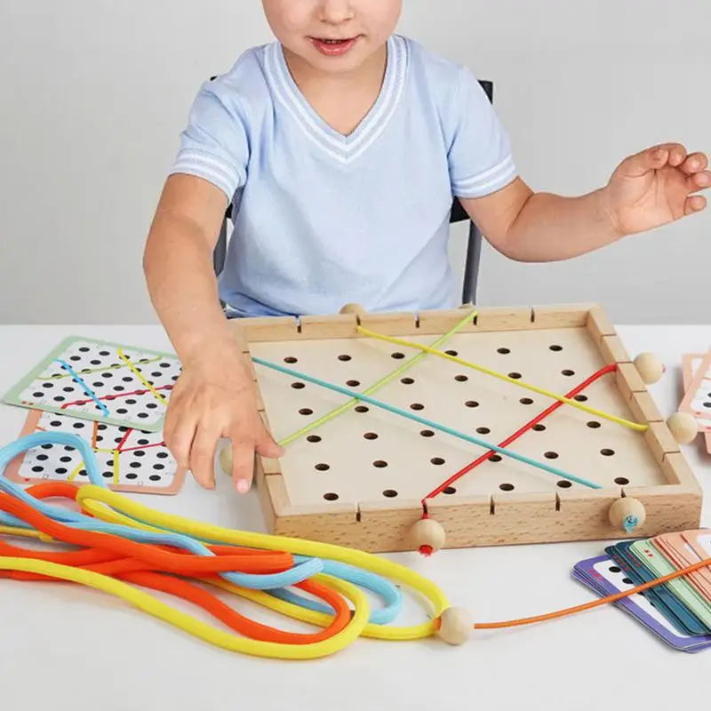 

Lacing Threading Toy Game Fine Motor Skills Montessori Educational Toys For Kids