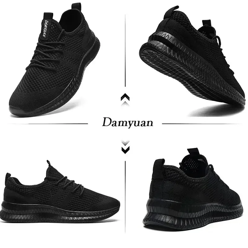 Męskie buty do biegania sznurowane męskie buty sportowe lekkie wygodne oddychające buty do chodzenia Tenis Masculino Zapatillas Hombre