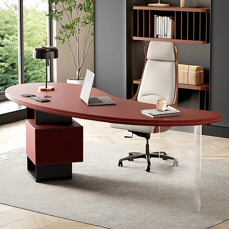 Creative Aesthetic Office Desk Designer Modern Accent Luxury Office Desk Italian Style Mesas Escritorio Trendy Furniture