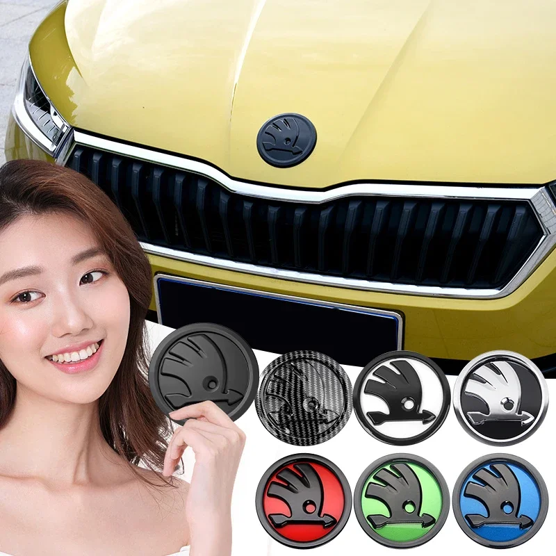 

Car Front Hood Emblem Logo Rear Trunk Badge Car Accessories for Skoda A7 Sharp Sharp Crystal Sharp Rapid Speed Pye Ye Di Trunk