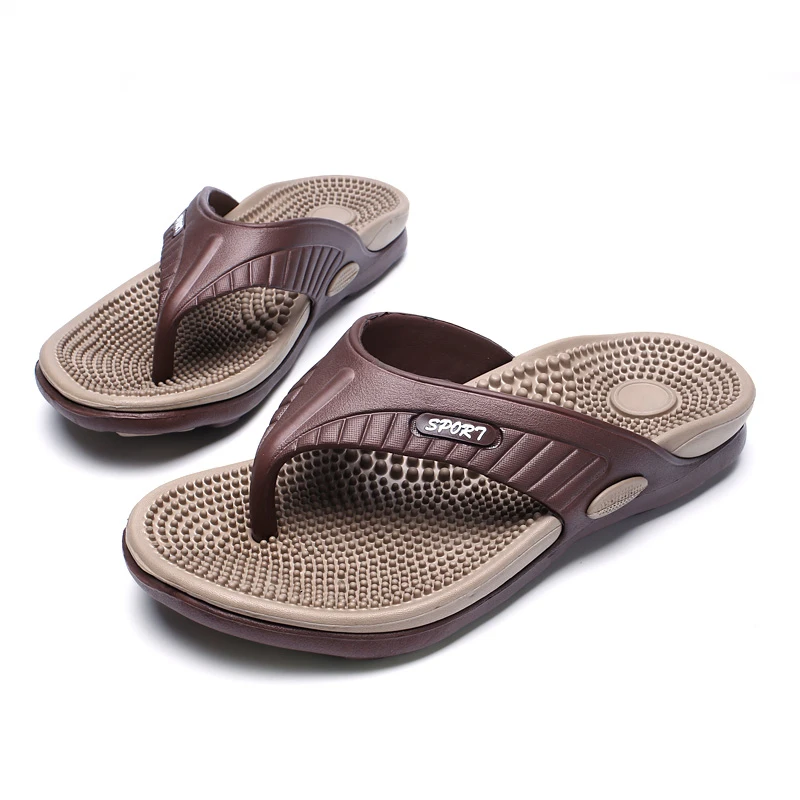 

Мужские пляжные тапочки, разноцветные шлепанцы, удобный текстурированный массажный верх, хороший выбор для отдыха на свежем воздухе