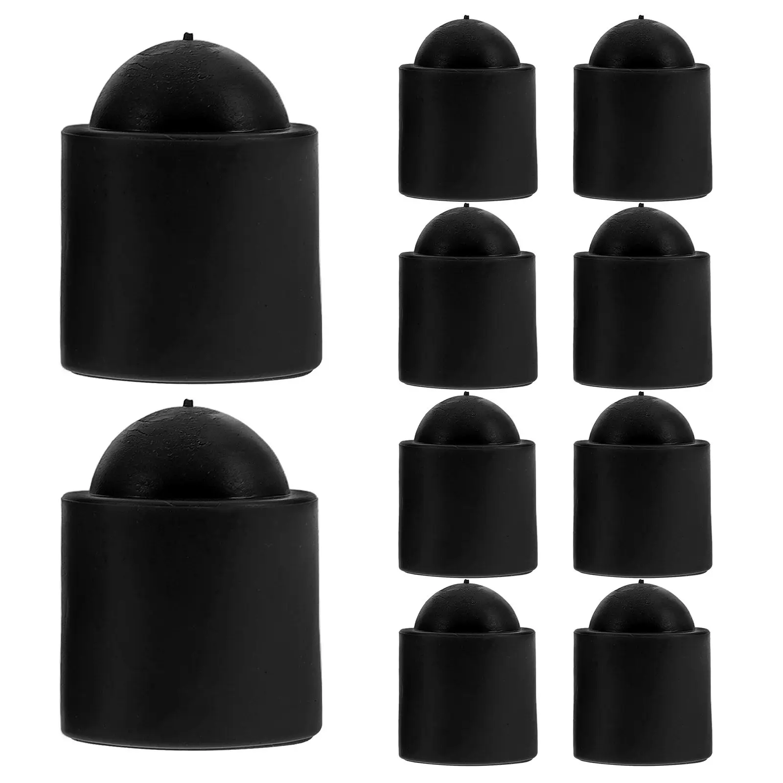 

10 шт. резиновых защитных наконечников для кия, заглушки для низа бильярдного кия, защита соединения кия, незаменимые аксессуары