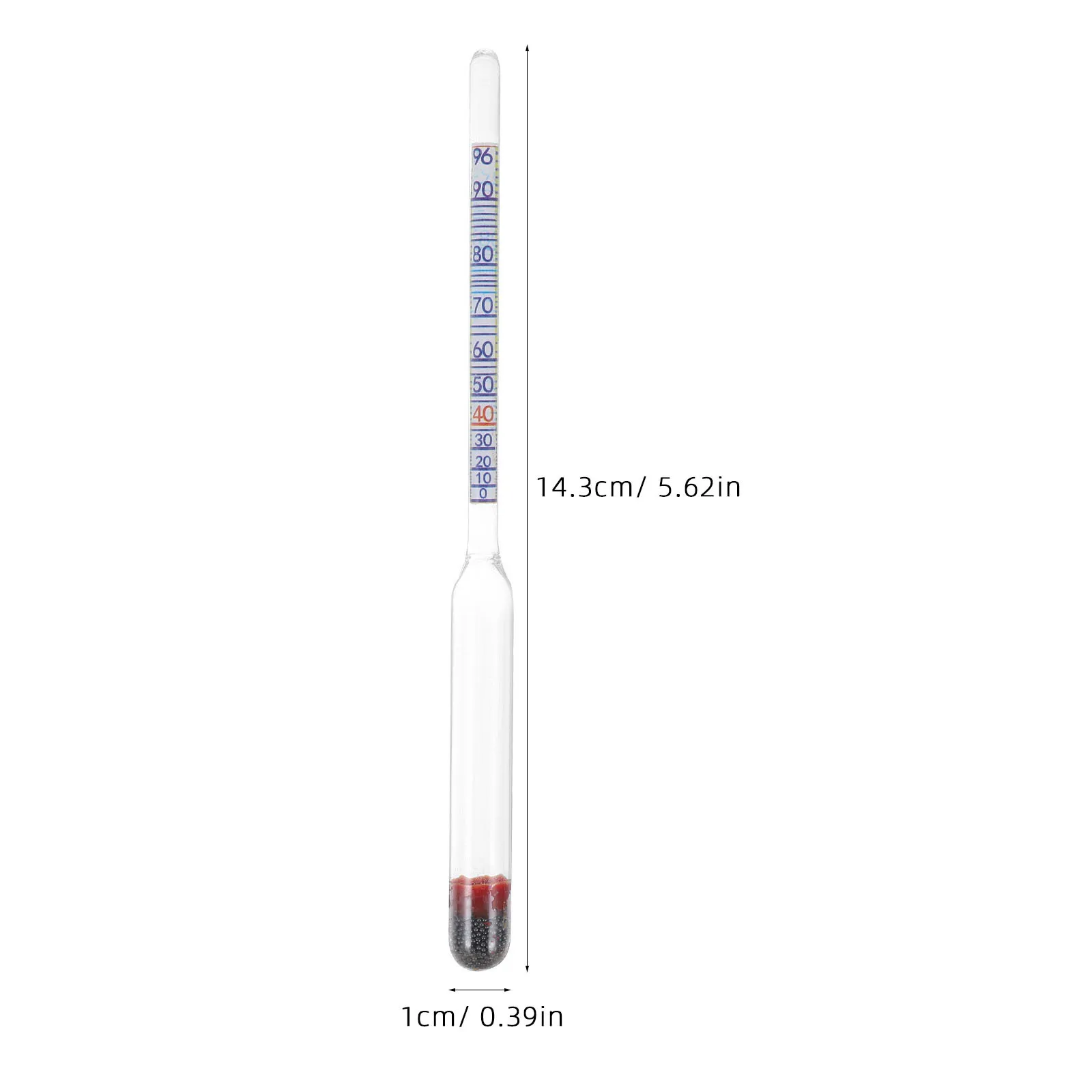 5Pcs Alcohol Meter Glass Wine Hydrometer Triple Scale Accurate Alcohol Tester for Beverage Hydrometer for Wine