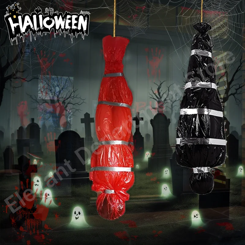 

1pc Inflatable Fake Body Bags Halloween Decoration Dead Victim Props Party Haunted House Patio Bathroom Indoor Outdoor Decor