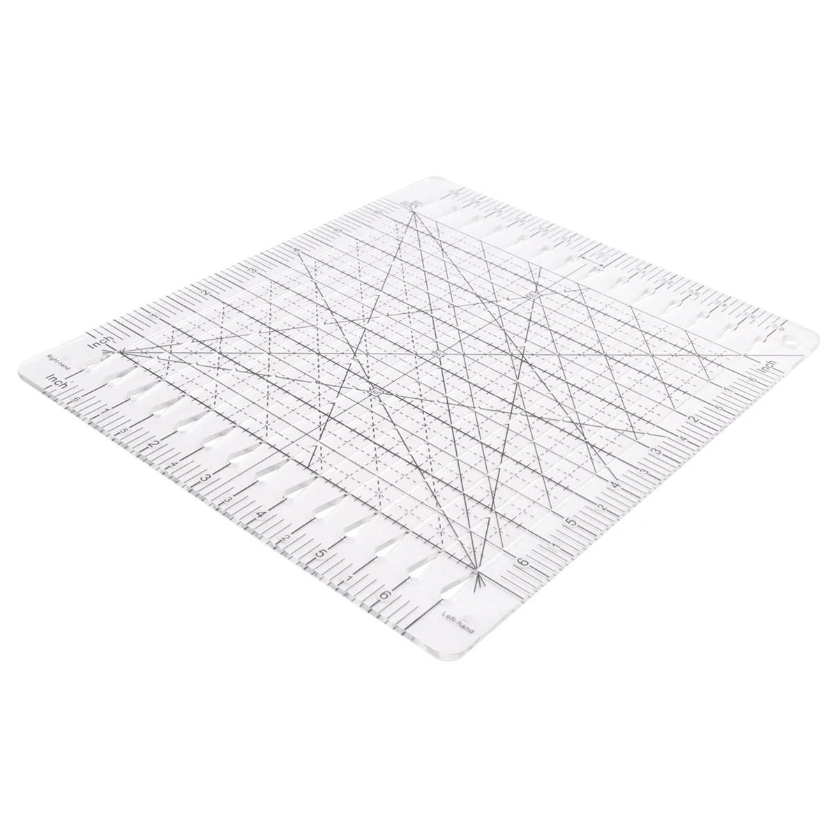 Новая швейная линейка, линейка для резки ткани, принадлежности для квилтинга, инструменты, швейные принадлежности, резак для ткани, шаблон для пэчворка, сделай сам, 6 дюймов