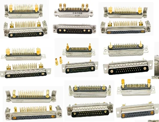 

1PCS High current D-SUB 21W4 D-SUB 27W2 Copper axis radio frequency