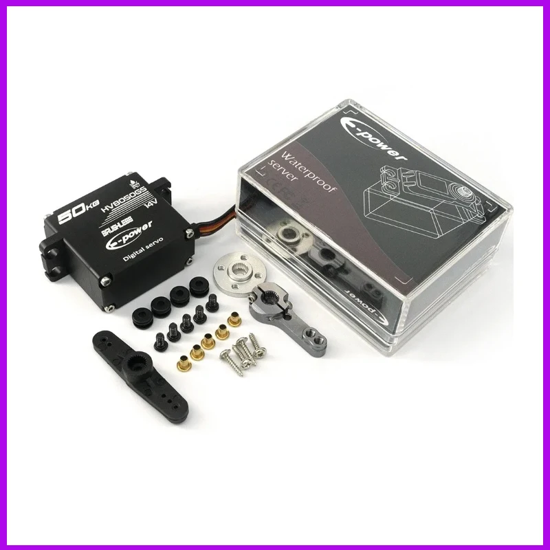 

Servo E-Power Waterproof BLS-HV8050GS 180°/270°/360° Aluminum Digital 14V HV Brushless for 1/5 RC Car Truck Boat 50KG