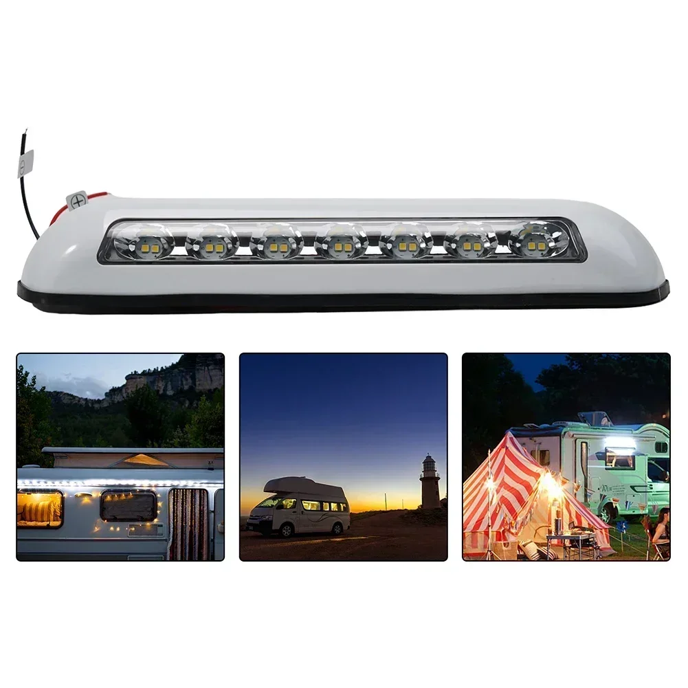 

12V 8W RV LED Awning Porch Light Waterproof Van Trailer Exterior Lamp Plug And Play Indoor Lighting Lamps Bulbs 268*39MM
