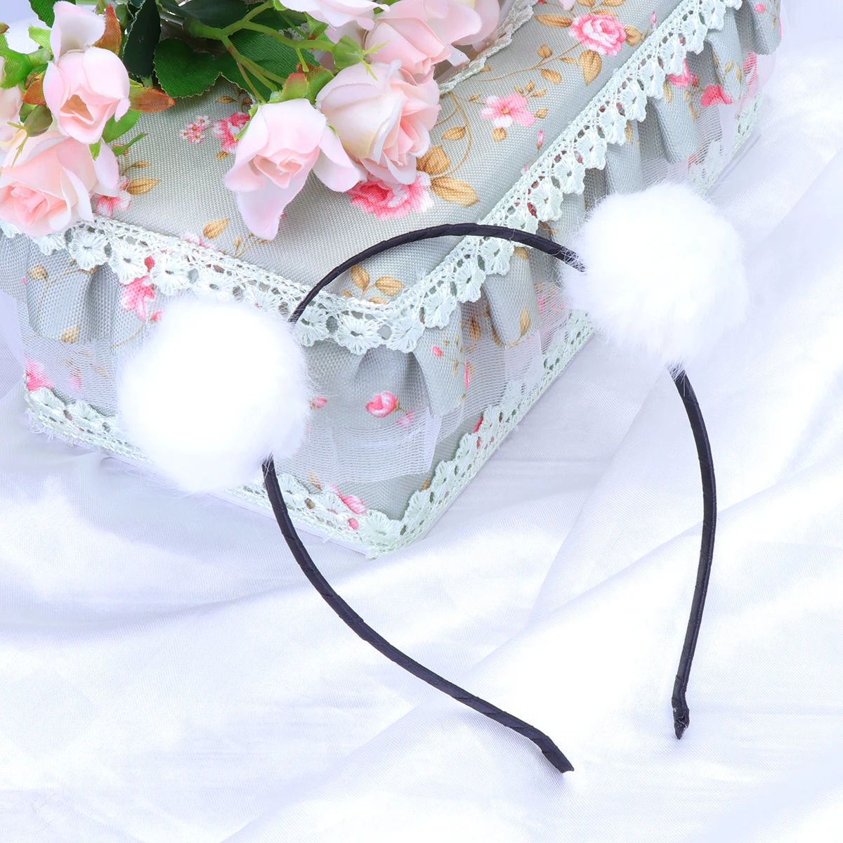 

6 PCS Ball Headband s Headbands ry Pom Headwear Girls Pompom Women Child Pompon