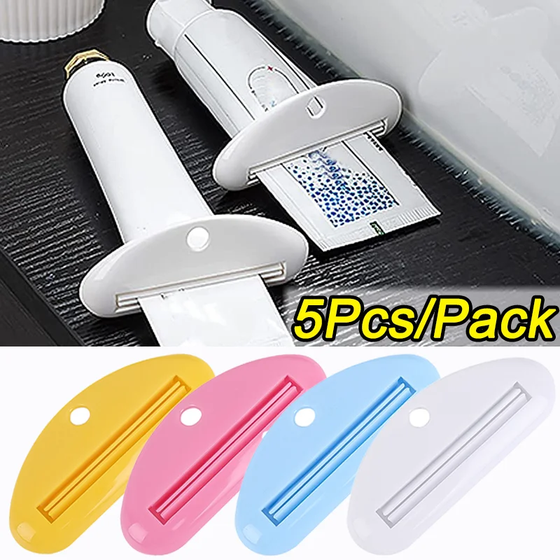 Multifunctional Toothpaste Tube Squeezer Press Manual Squeezed Toothpaste Clip-on Facial Cleanser Squeezer Bathroom Supplies