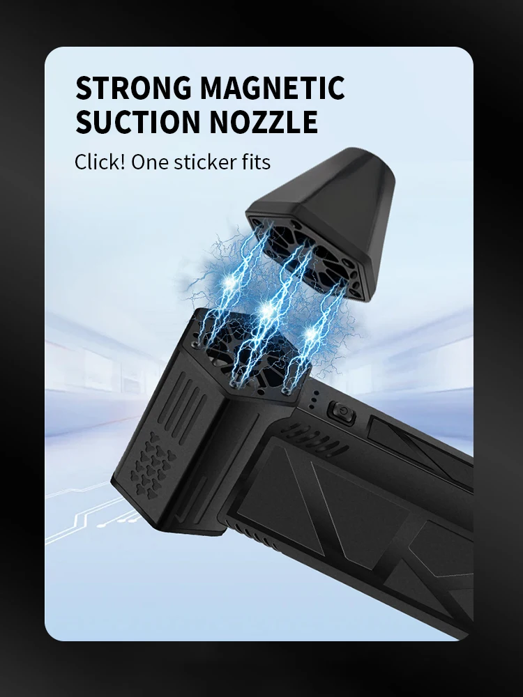 Imagem -03 - Handheld Duct Fan Turbo Fan Poeira Cleaner Ventilador Elétrico sem Fio Poderoso Jet Fan Motor sem Escova 130000rpm
