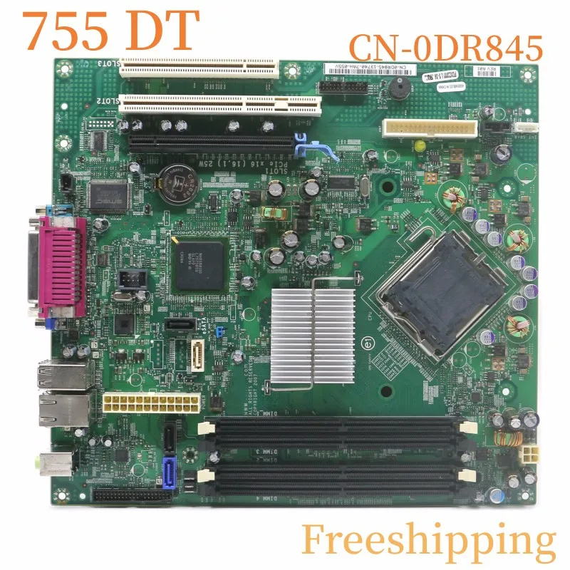 

CN-0DR845 для материнской платы DELL OptiPlex 755 DT 0DR845 DR845 LGA775 DDR2 Материнская плата 100% протестирована полностью работает