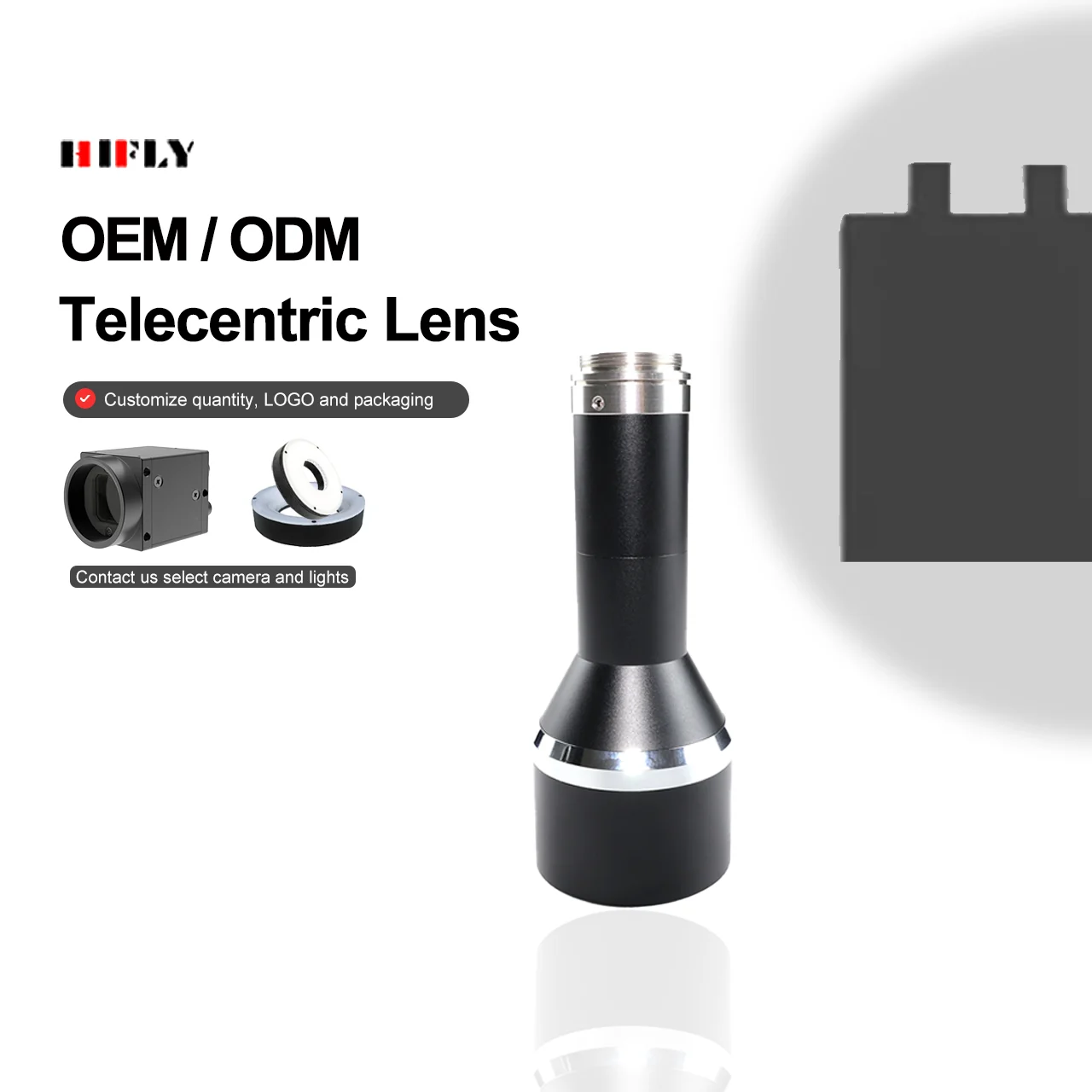 Lensa Telecentris Industri Visi Mesin dengan Distorsi Rendah 110mm C Mount FA