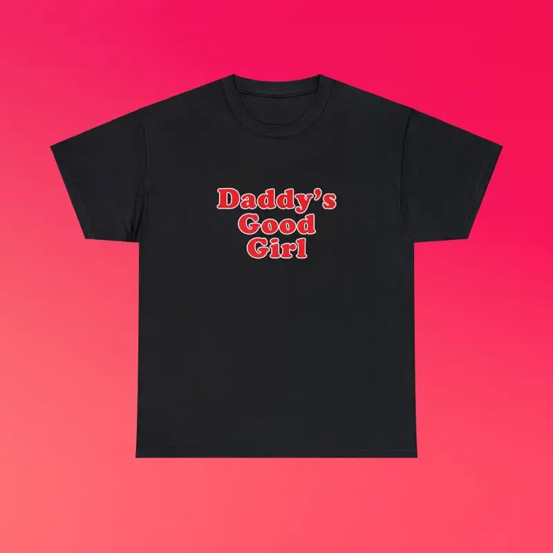 

Футболка из плотного хлопка Daddy's Good Girl It Ironic Iconic Y2K New York City, романтические пары для взрослых, грязная пародия, забавный мем