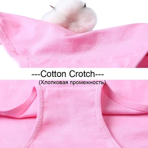 سراويل قطنية مثيرة للنساء والفتيات ، ملابس داخلية ناعمة وقابلة للتنفس ، لون خالص ، 7 قطع أفضل 10 امرأة مبيعا ترتدي سراويل داخلية - رقم 4