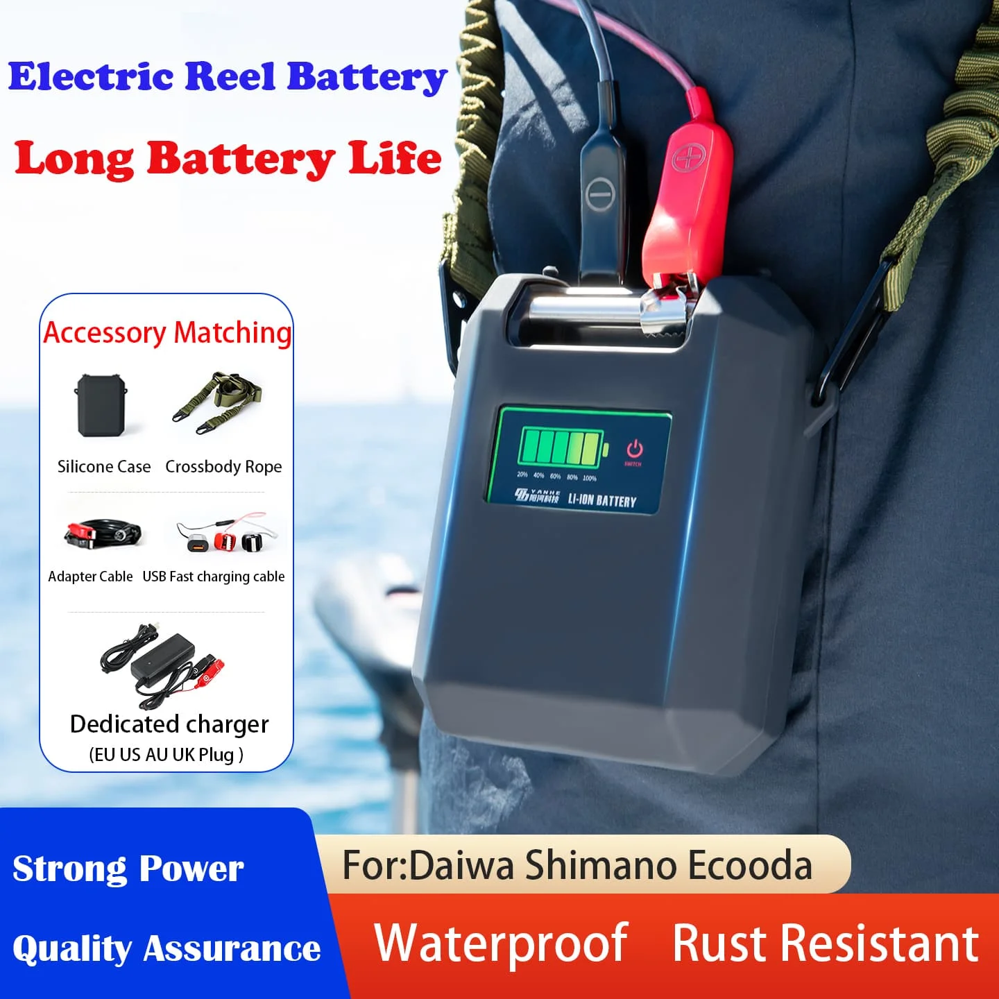 14.8V 6800mAh Electric Fishing Reel Battery LCD Display WaterProof 7500mAh Sea Fishing Reel Battery for Daiwa Shimano Ecooda - AliExpress 44 14.8V 6800mAh Electric Fishing Reel Battery LCD Display WaterProof 7500mAh Sea Fishing Reel Battery for Daiwa Shimano Ecooda - AliExpress 44