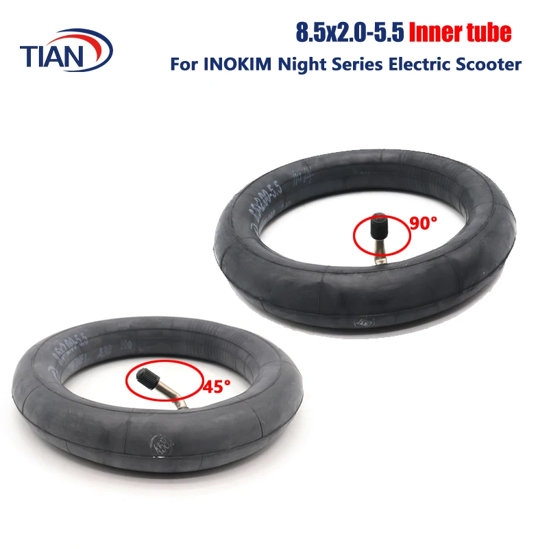 CST 8.5x2.00-5.5 Inner Tube Pneumatic Tire 45 90 Degree Valve Fits 8.5 inch Electric Scooter INOKIM Night Series Scooter