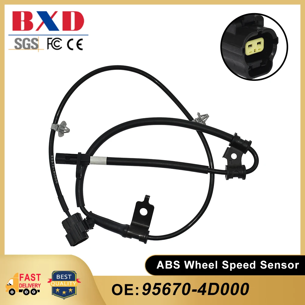 Front Left ABS Wheel Speed Sensor 95670-4D000 956704D000 95670 4D000For KIA Sedona 2006-2014, Hyundai Entourage 2007-2008