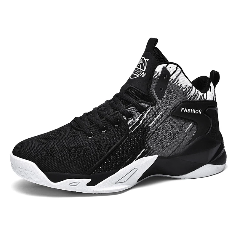 Zapatillas de baloncesto de malla para hombre, deportivas de caña alta, Unisex, talla grande, verano, 2022