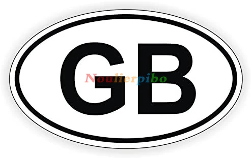 PVC Car Sticker Euro License Plate Sticker European Logo UK GB Star GB UK Car Body Styling Decorative Accessories