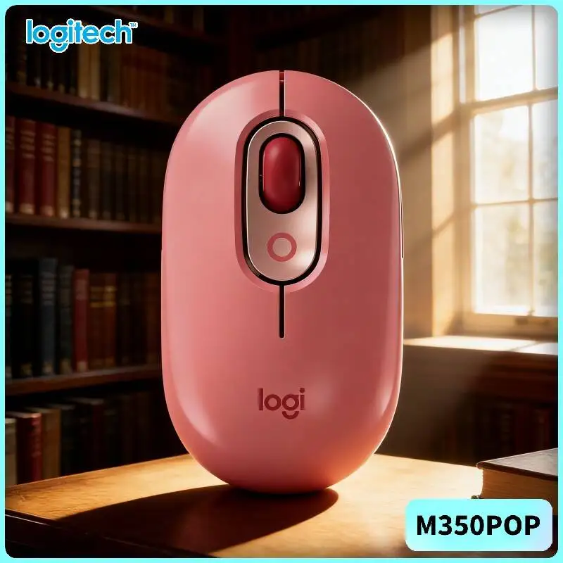 Logitech   POP Wireless Mouse Bluetooth 2.4GHz Dual-Mode Silent Click 18-Month Battery for Freelance Writers