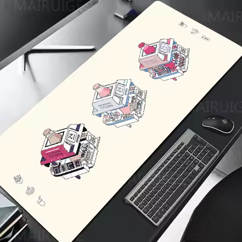 Japanese Art Mouse Pad Desktop Keycap Switch Mat Extended Desk Mousepad Latop Table Carpet Pc Gamer Computer Mat Gaming Game Mat