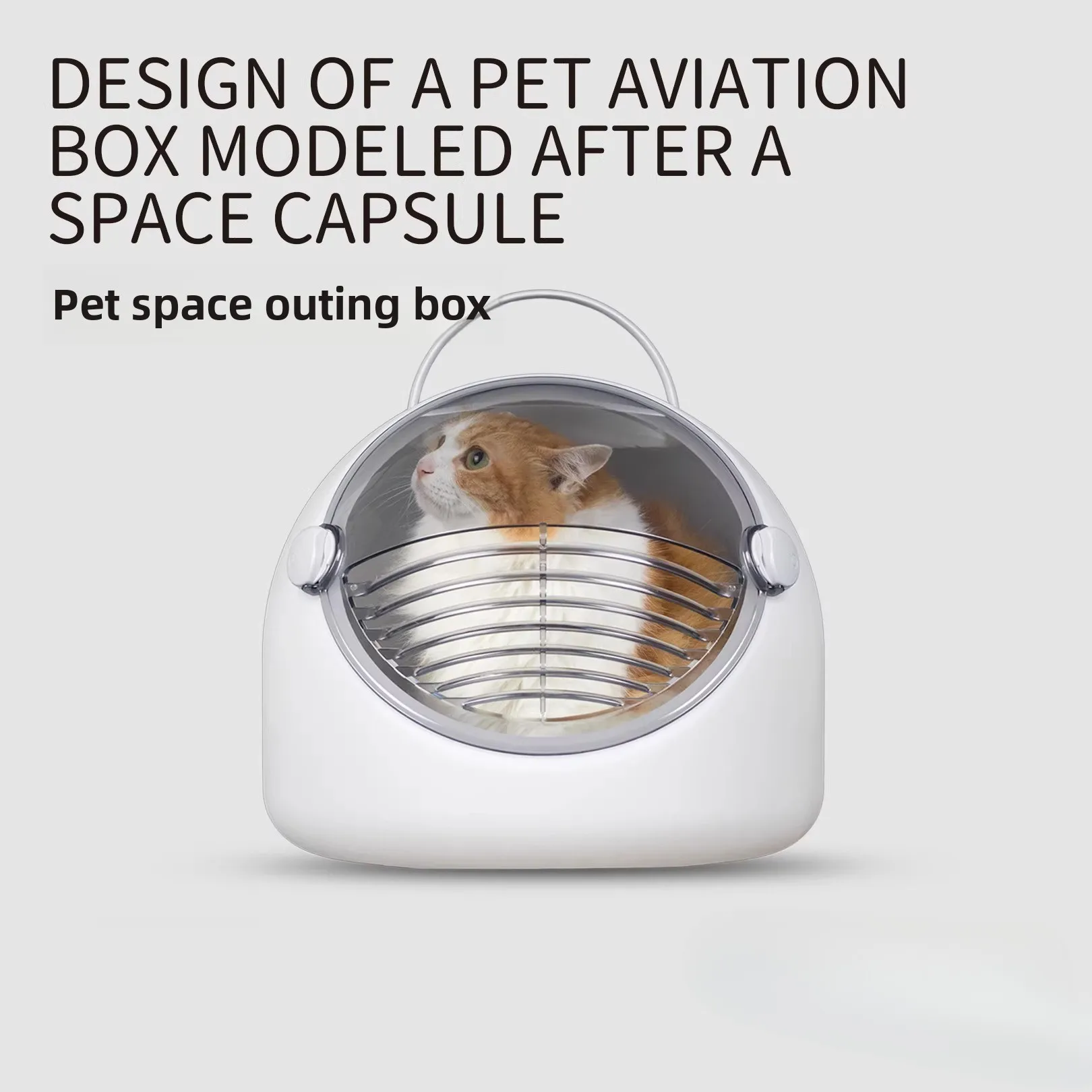 

Summer Cat Backpack Carrier Breathable Space Capsule Pet Travel Two Way Cat Cage