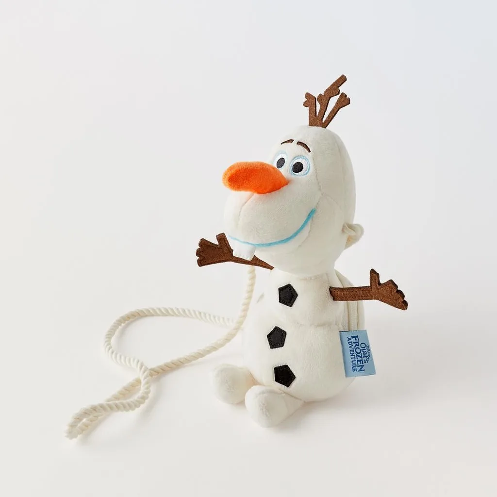 Disney Anime Frozen Kawaii Olaf The Snowman Stuffed Plush Bag Cute Soft Frozen Olaf Shoulder Bag Gifts for Kids Girls