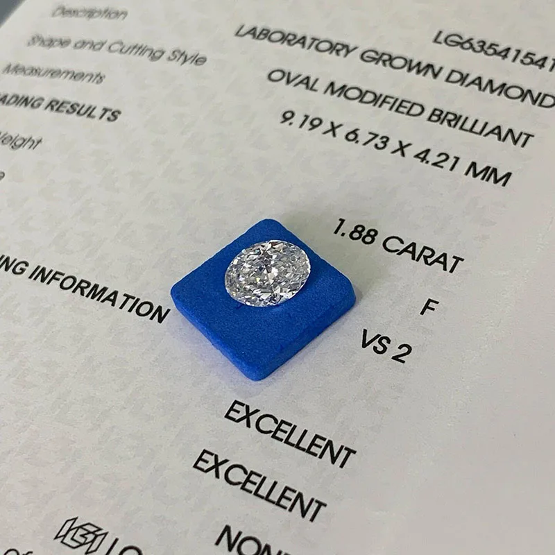 CxsJerem DEF VS-VVS1 CVD HPHT Lab Grown Diamond Round Oval Emerald Marquise Cut Loose Diamond For Jewelry Making IGI Certificate