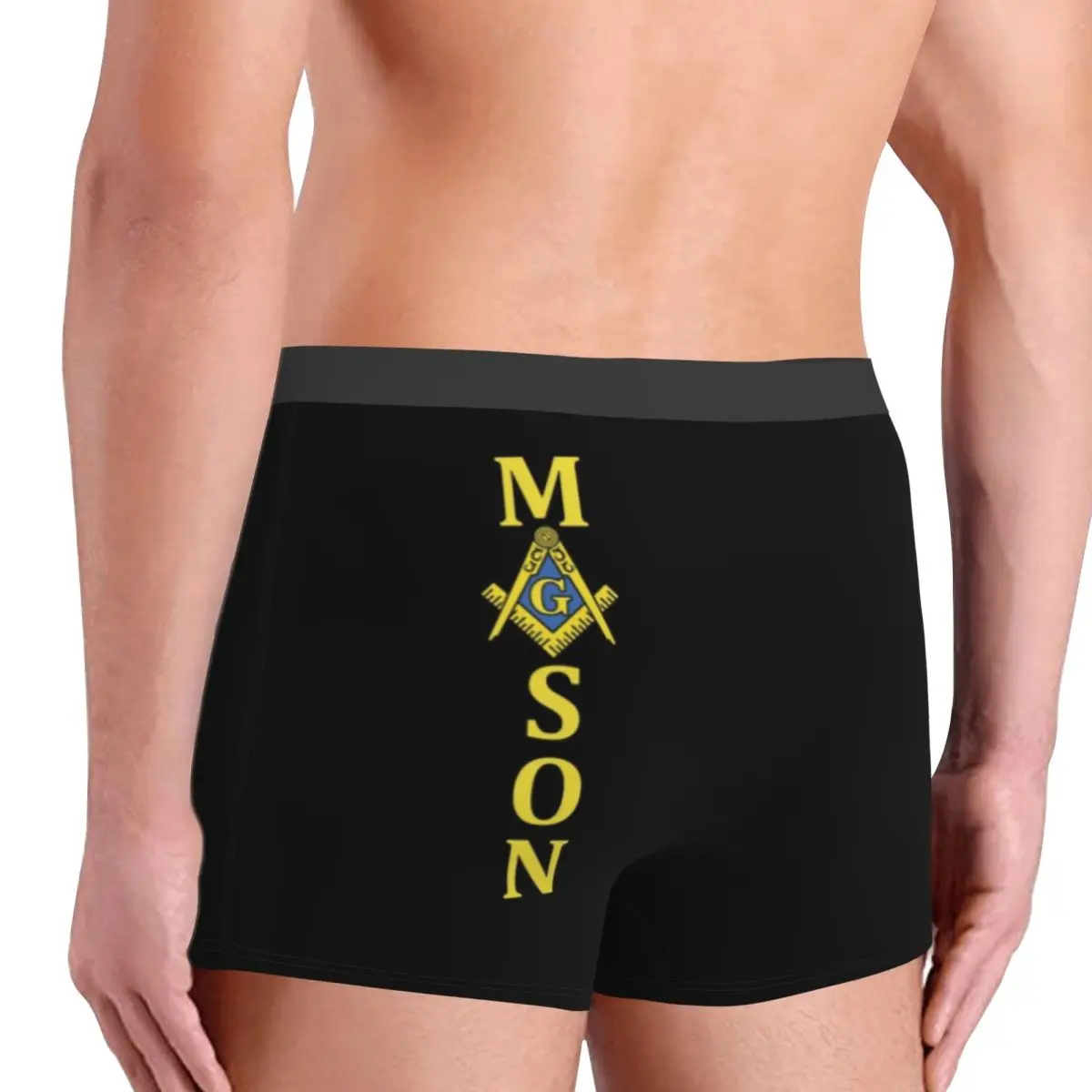 Ropa interior personalizada Mason para hombre, calzoncillos Boxer masónicos transpirables para masonería, pantalones cortos, bragas, calzoncillos suaves para hombre