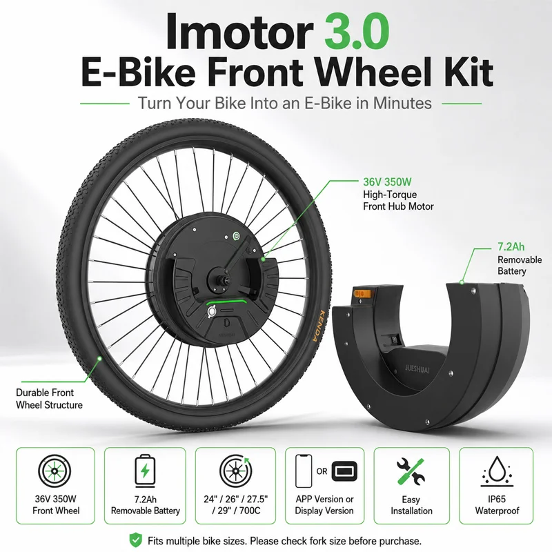 electric bicycle front wheel conversion kit with battery 24 Volt 250 Watt Currie Electro-Drive Bike #4 Monster Scooter Parts Lets have a closer look at what this eBike Conversion Kit has to offer and find out. 350W Electric Bike Front Wheel