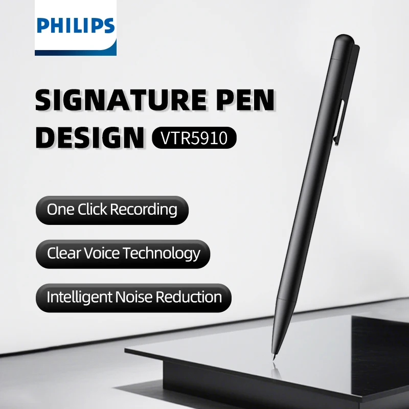 Philips 100% Original Digital Voice Recorder 16GB 64GB Smart Recording Pen Bluetooth VTR5910