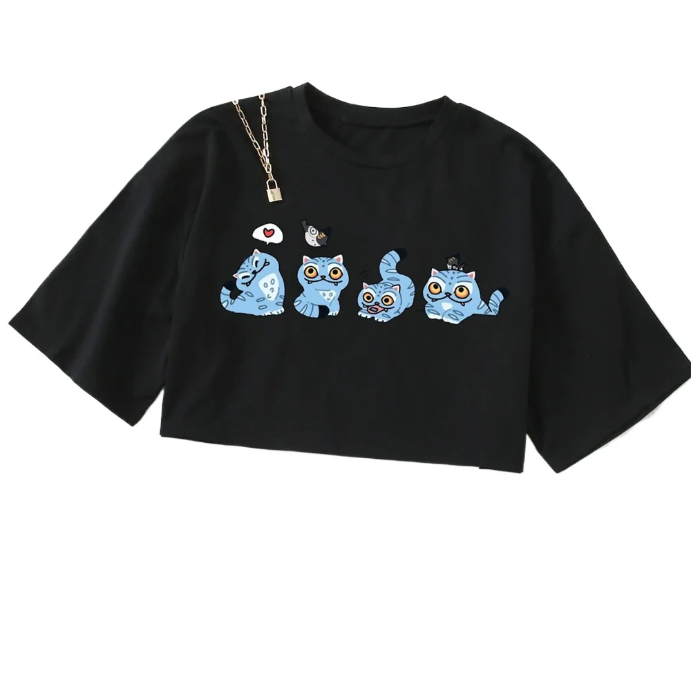 

KPop Demon Hunters Merch 2025 Merch Top T-Shirt O-Neck Oversize Tops Women Tshirt Everyday Wear Printed Casual Clothes