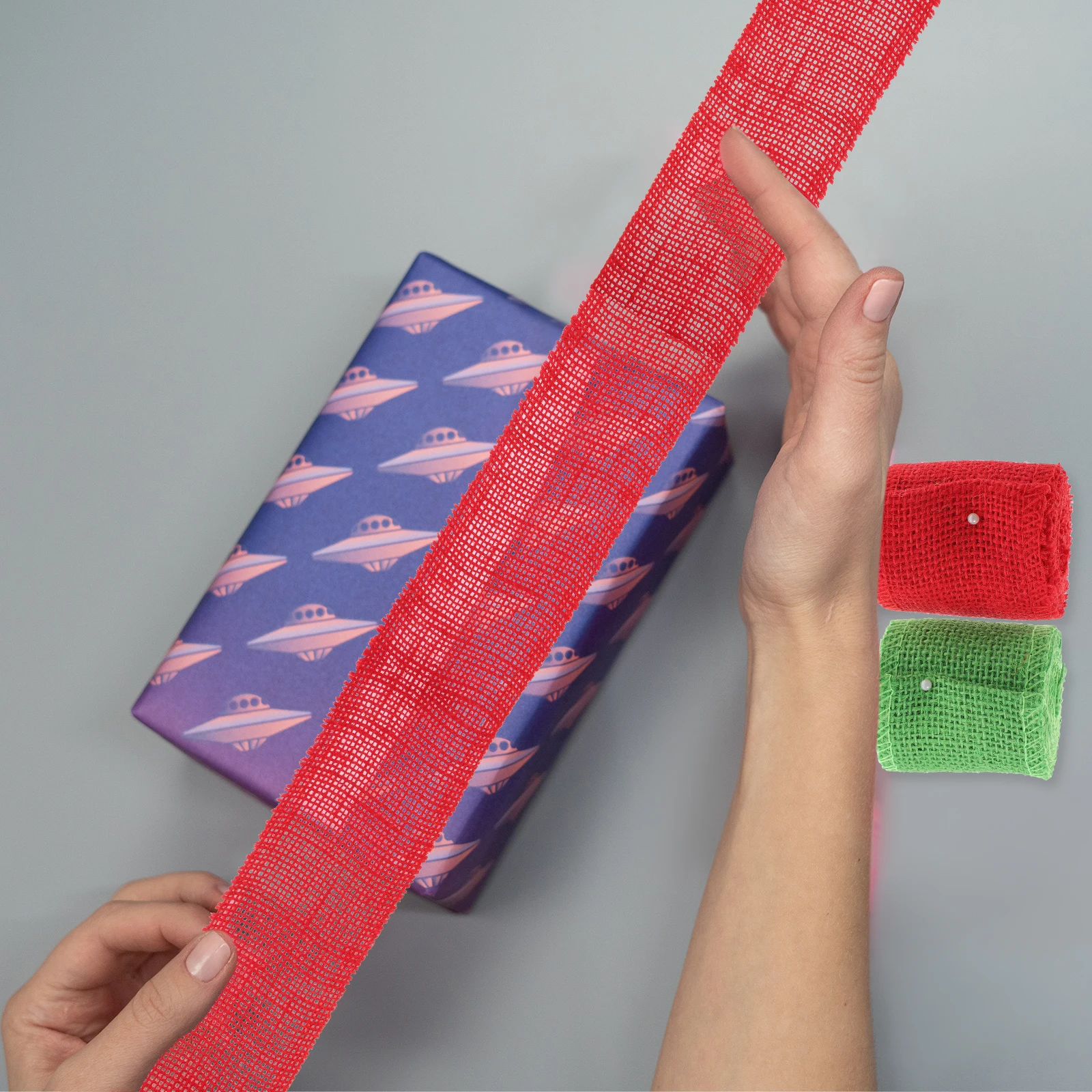 

2 Rolls Jute Ribbon Christmas Gift Wrapping Burlap Crafts Wedding Decoration Farmhouse Party Ribbon For Home Decor Scrapbooking