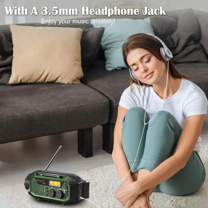 

Radio Solar Charging Outdoor Survival Radio Solar Operated Teens Elderly Entertainment Tool With Wireless Speaker For Camping
